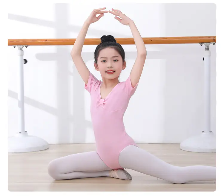 Girls Ballet Dance Gymnastics Set Black Bow — feature 6
