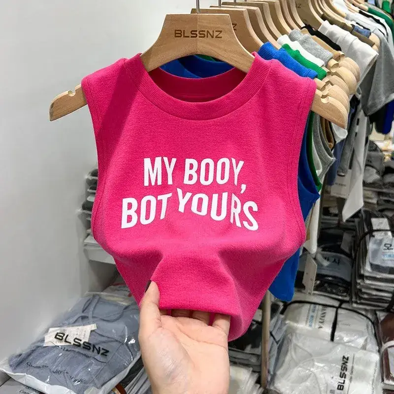 Women's Pink Printed Vest Summer Wear 2022 - Image 6