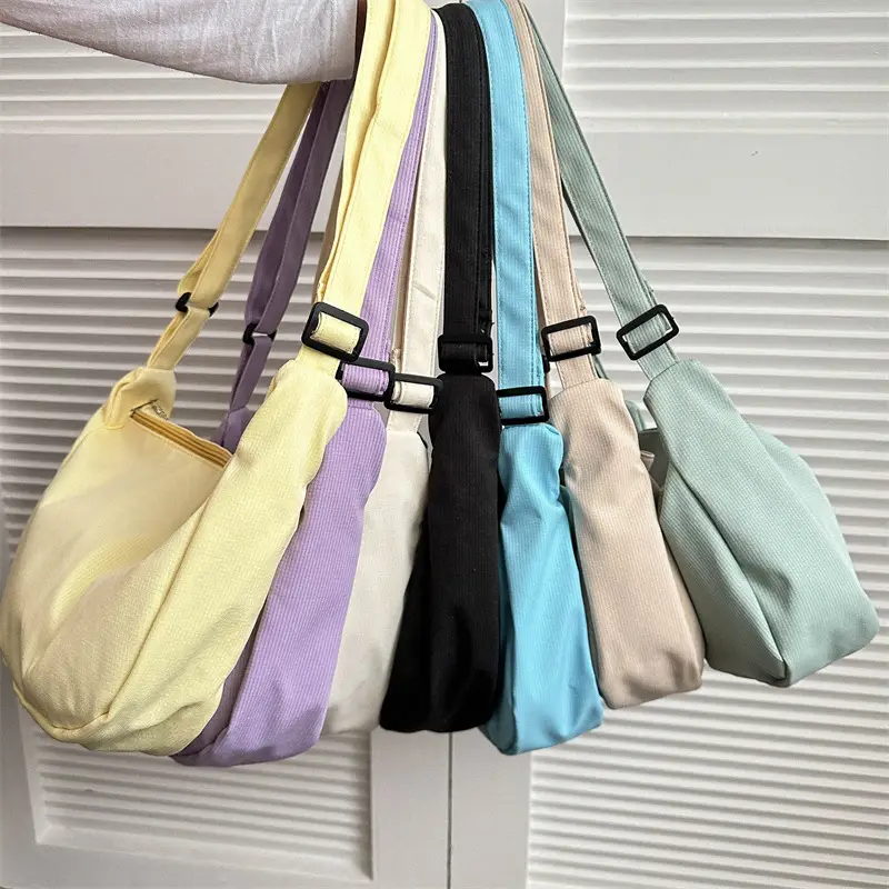 Light Green Waffle Crossbody Bag for Women - Image 8