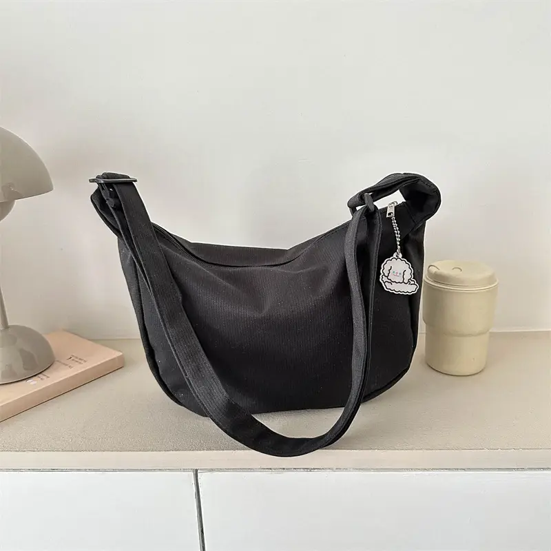 Light Green Waffle Crossbody Bag for Women - Image 9