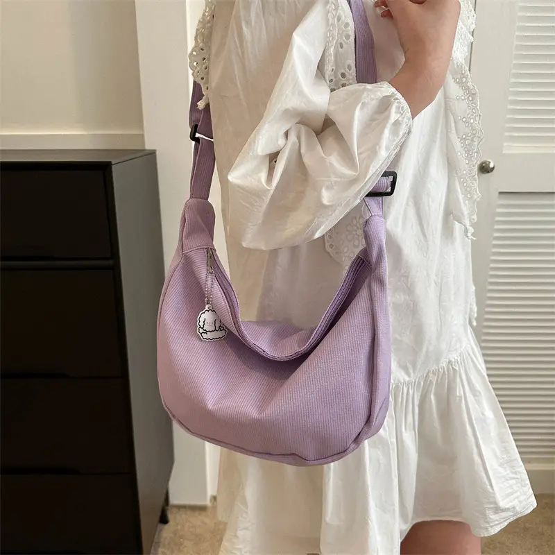 Light Green Waffle Crossbody Bag for Women - Image 10