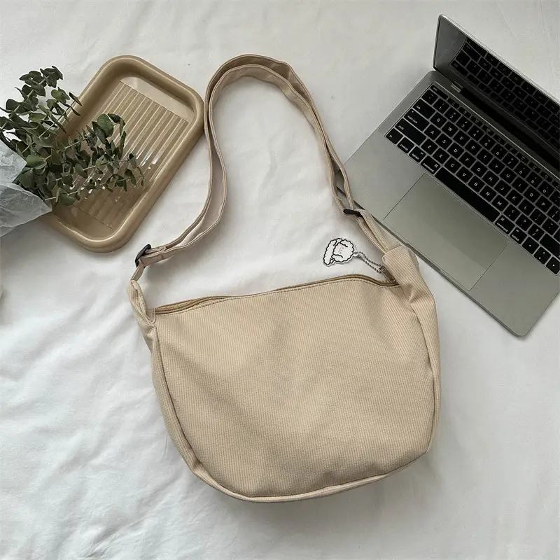 Light Green Waffle Crossbody Bag for Women - Image 2