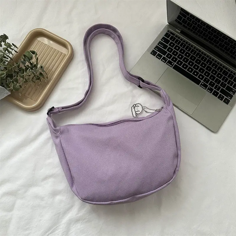Light Green Waffle Crossbody Bag for Women - Image 6