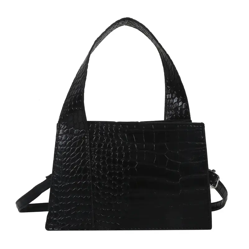 Red Croc Embroidered Shoulder Bag for Women - Image 11
