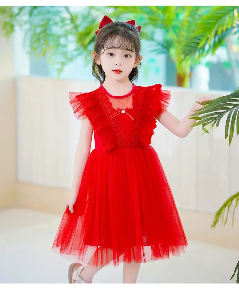White Lace Princess Dress for Girls Summer โ feature 12