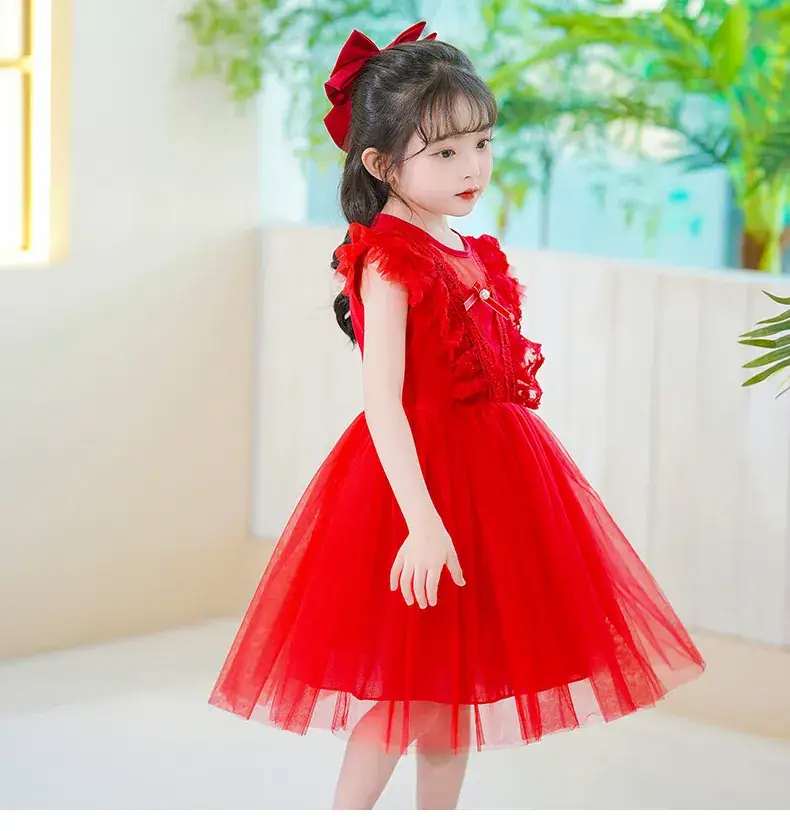 White Lace Princess Dress for Girls Summer โ feature 13