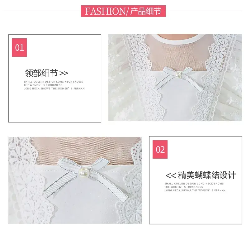 White Lace Princess Dress for Girls Summer โ feature 5