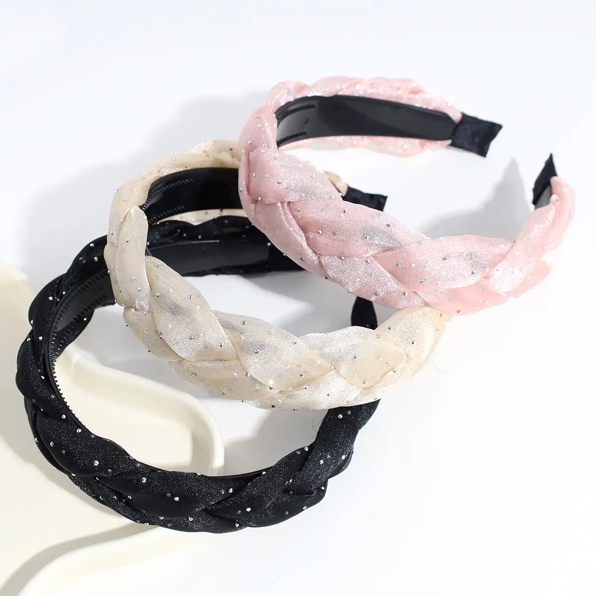 Korea New Mesh Hairband with Tooth Non-slip Summer Breathable All-match Headband Fashion Shiny Hair Accessories Headwear Wholesale - Image 6
