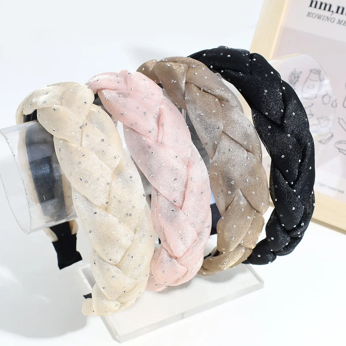 Korea New Mesh Hairband with Tooth Non-slip Summer Breathable All-match Headband Fashion Shiny Hair Accessories Headwear Wholesale — feature 2