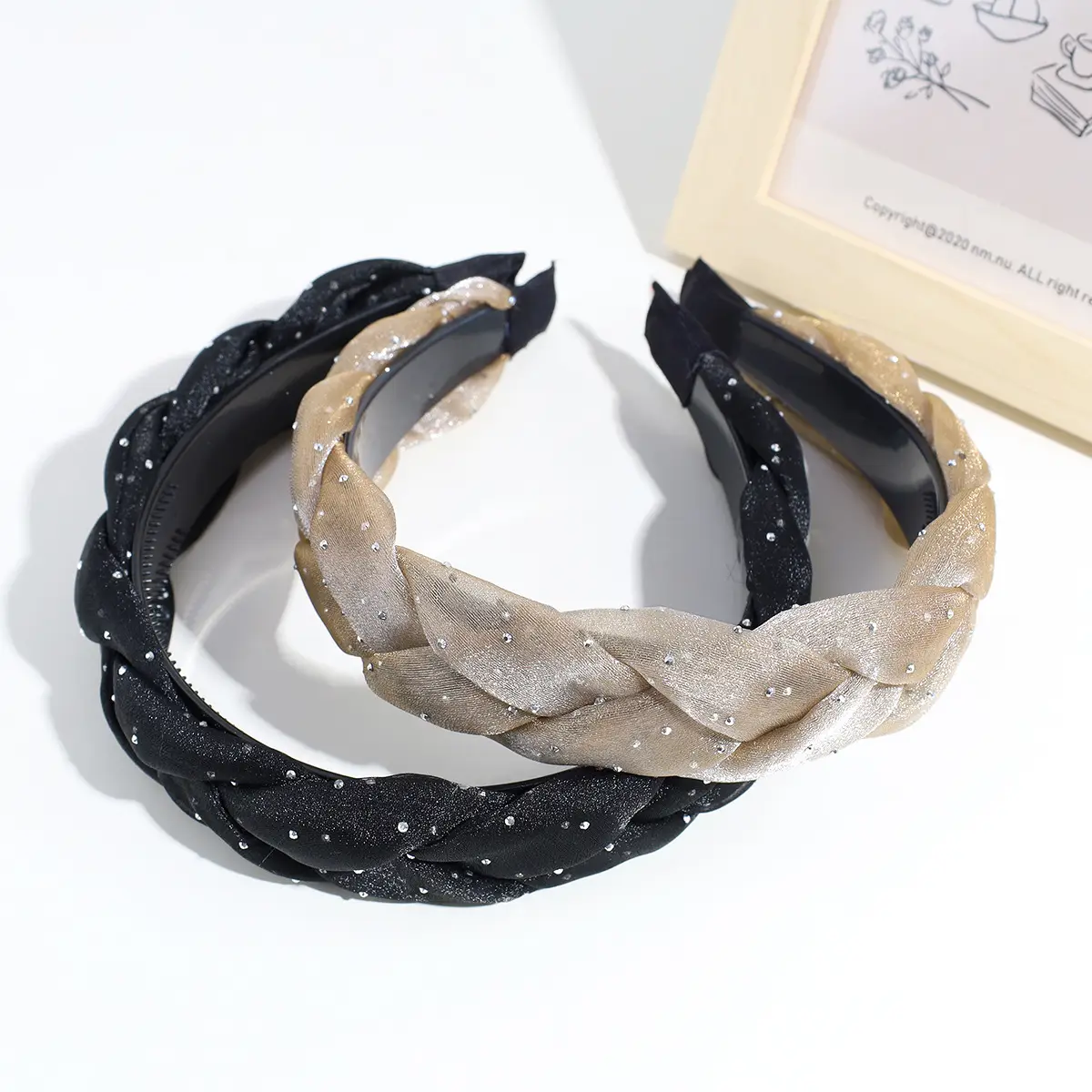 Korea New Mesh Hairband with Tooth Non-slip Summer Breathable All-match Headband Fashion Shiny Hair Accessories Headwear Wholesale — feature 4
