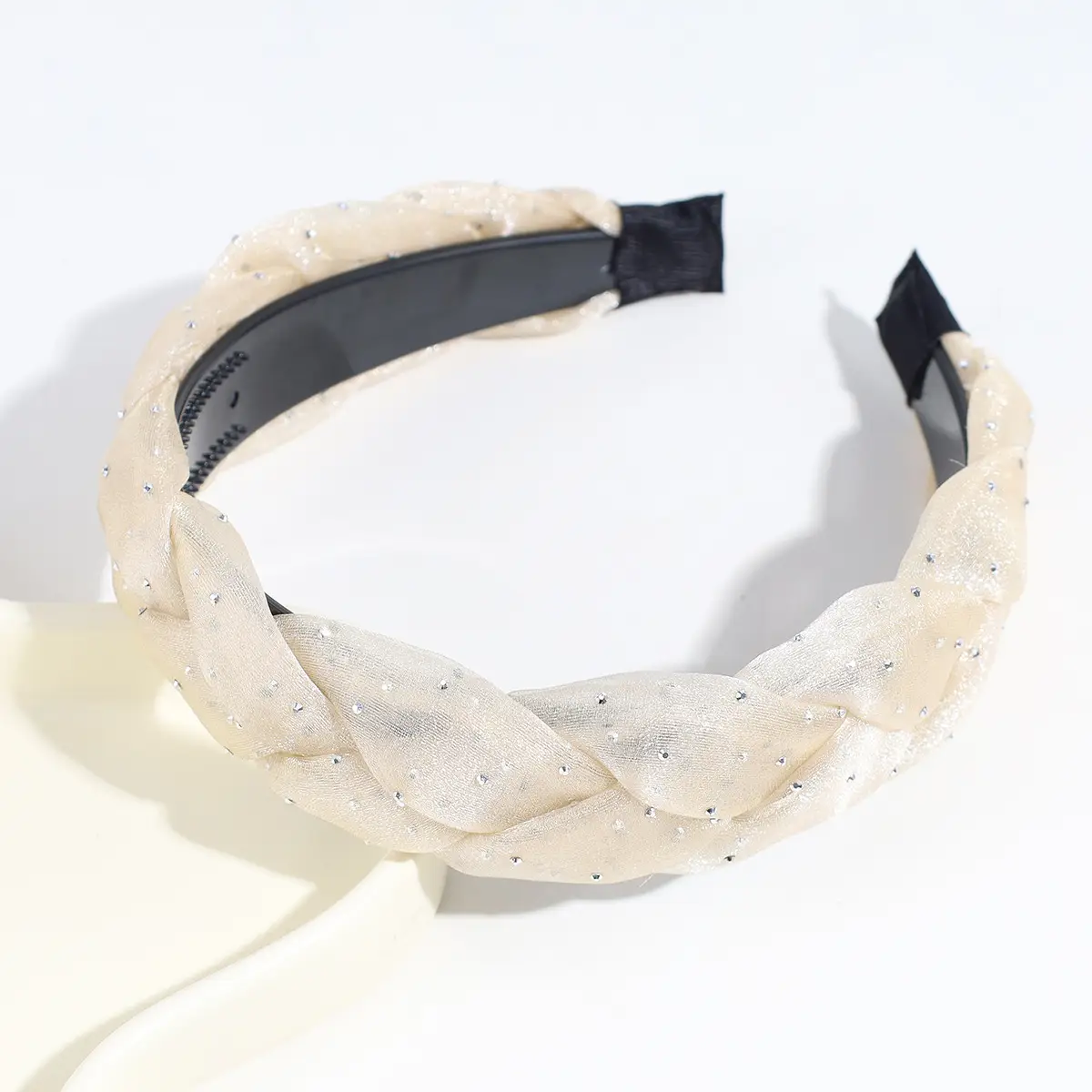 Korea New Mesh Hairband with Tooth Non-slip Summer Breathable All-match Headband Fashion Shiny Hair Accessories Headwear Wholesale - Image 2