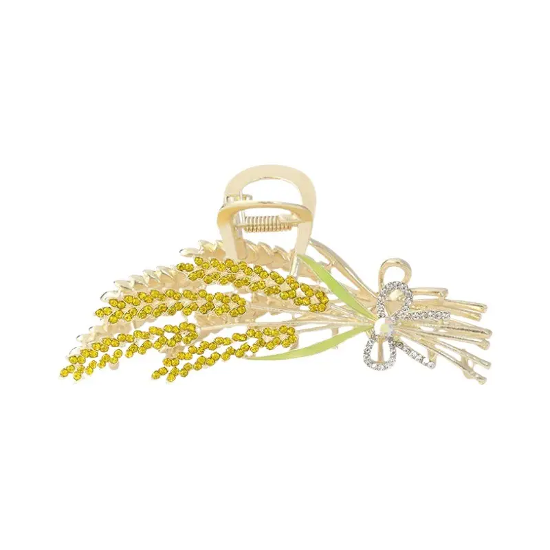 Wheat Ear Hairpin Female Large Shark Clip 10cm - Image 21