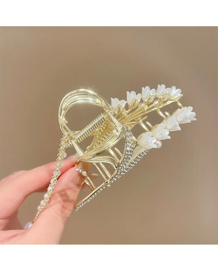Wheat Ear Hairpin Female Large Shark Clip 10cm — feature 17