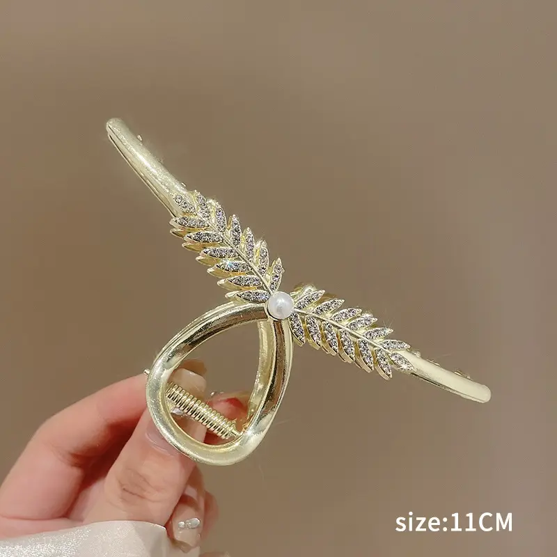 Wheat Ear Hairpin Female Large Shark Clip 10cm - Image 10