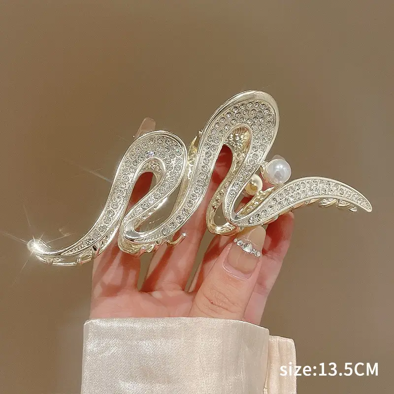 Wheat Ear Hairpin Female Large Shark Clip 10cm - Image 15