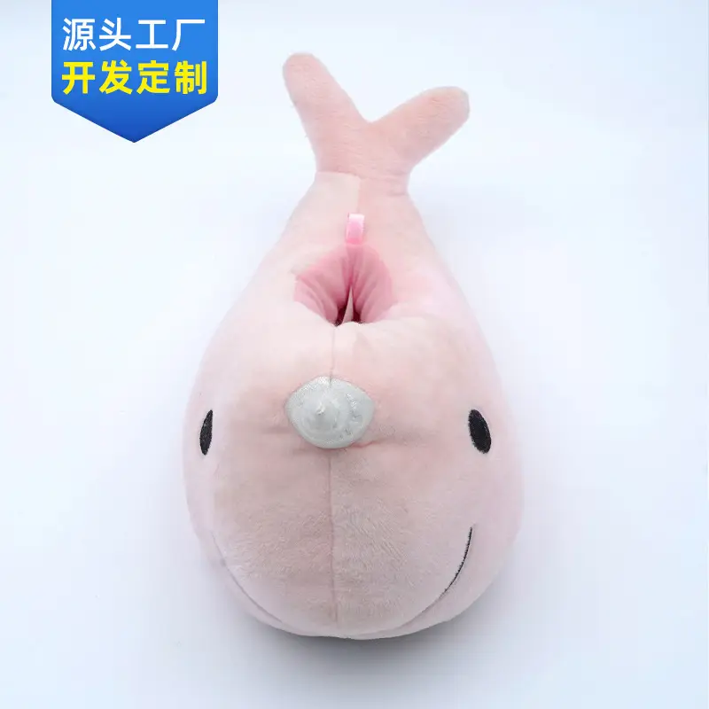 Factory Supply Indoor Animal Warm Home Cotton Slippers Plush Home Cotton Slippers Cute Toy Cartoon Whale - Image 3