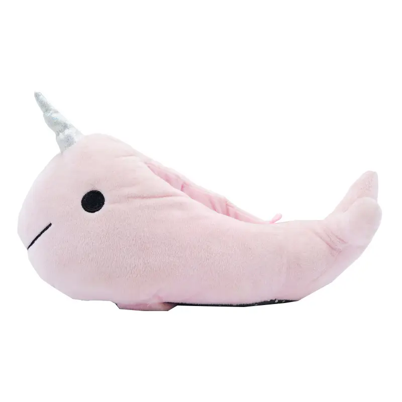 Factory Supply Indoor Animal Warm Home Cotton Slippers Plush Home Cotton Slippers Cute Toy Cartoon Whale - Image 6