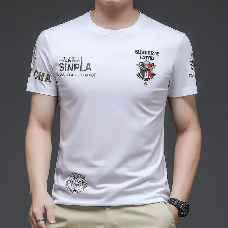 Men Printed T-Shirt Yellow MV Motion Slim Fit - Image 5