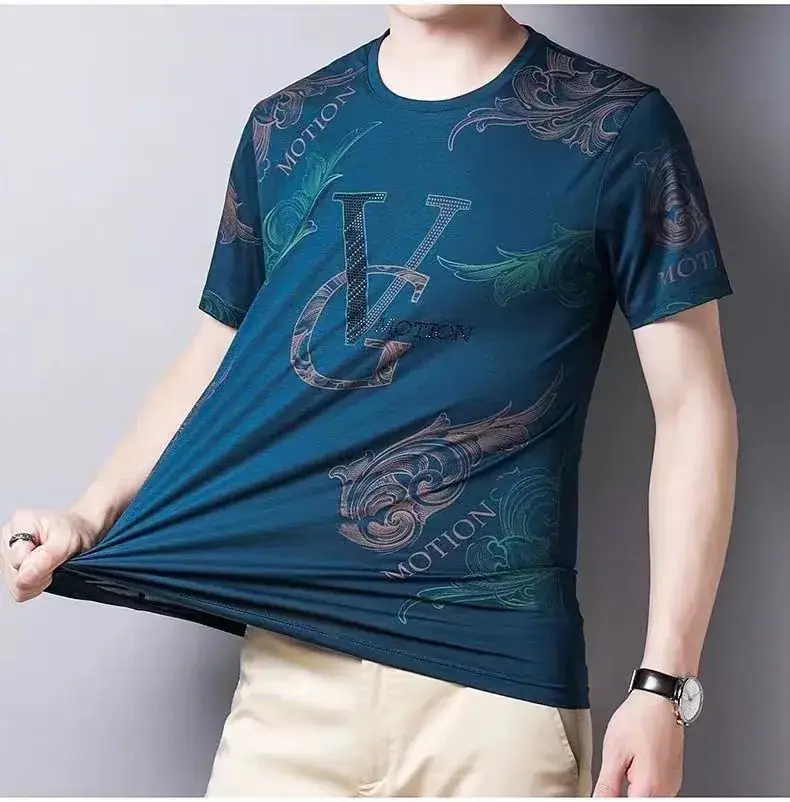 Men Printed T-Shirt Yellow MV Motion Slim Fit — feature 10