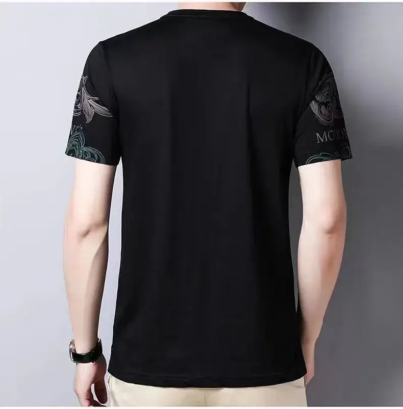 Men Printed T-Shirt Yellow MV Motion Slim Fit — feature 8