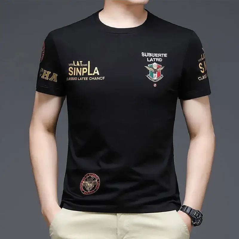 Men Printed T-Shirt Yellow MV Motion Slim Fit - Image 6