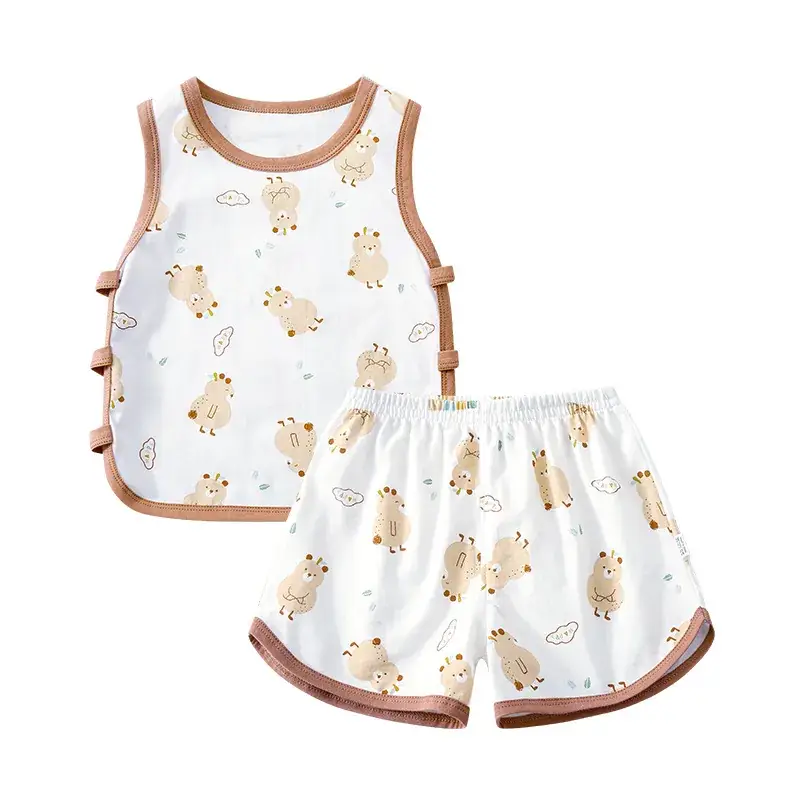 Baby Sleeveless Vest Shorts Split Suit Summer Clothes