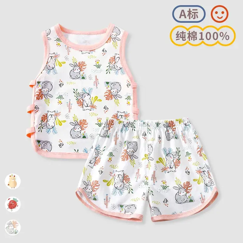 Baby Sleeveless Vest Shorts Split Suit Summer Clothes