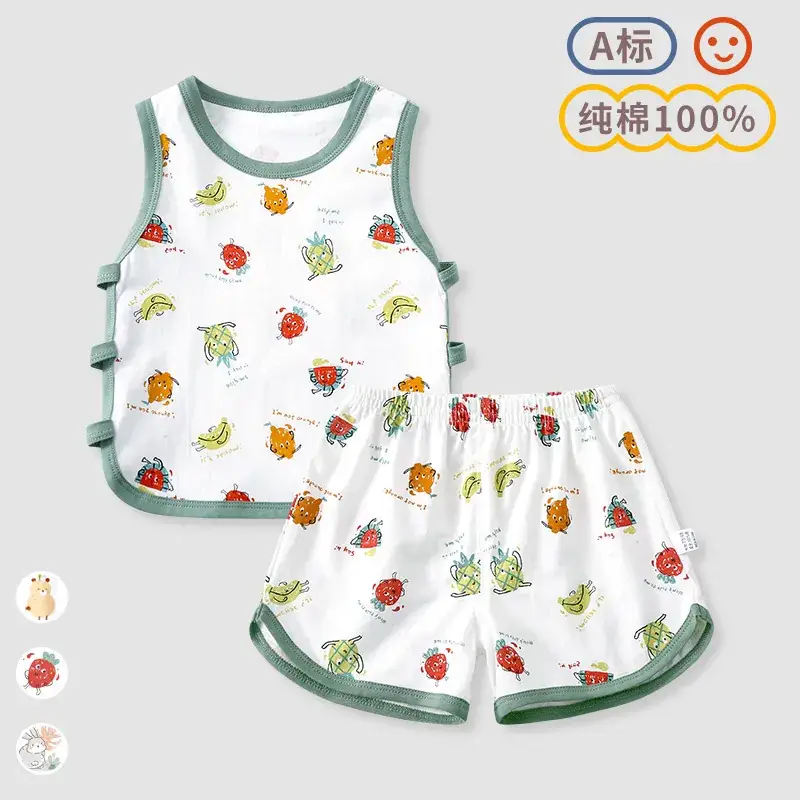 Baby Sleeveless Vest Shorts Split Suit Summer Clothes