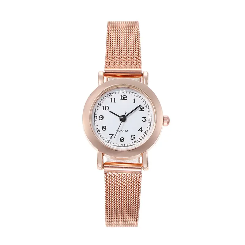 Rose Gold Mesh Watch for Women Casual Quartz - Image 11