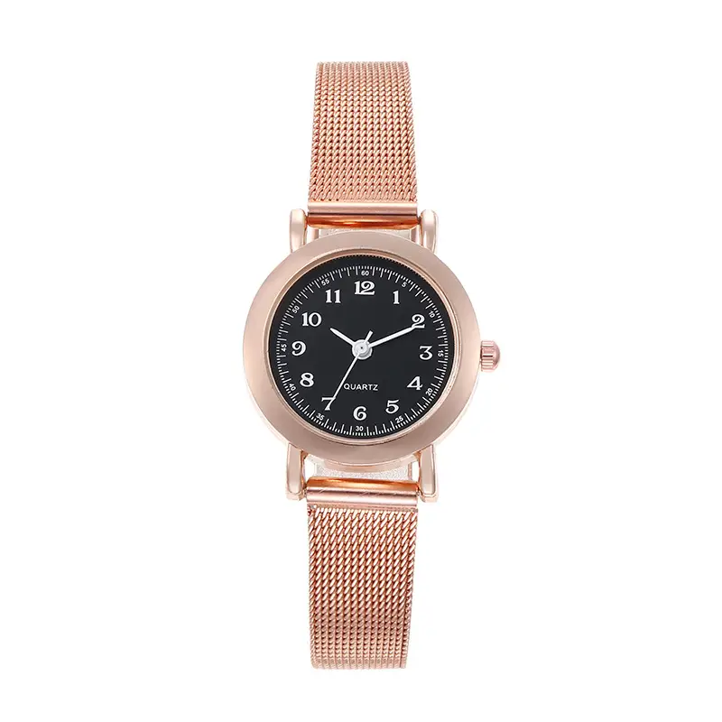 Rose Gold Mesh Watch for Women Casual Quartz - Image 12
