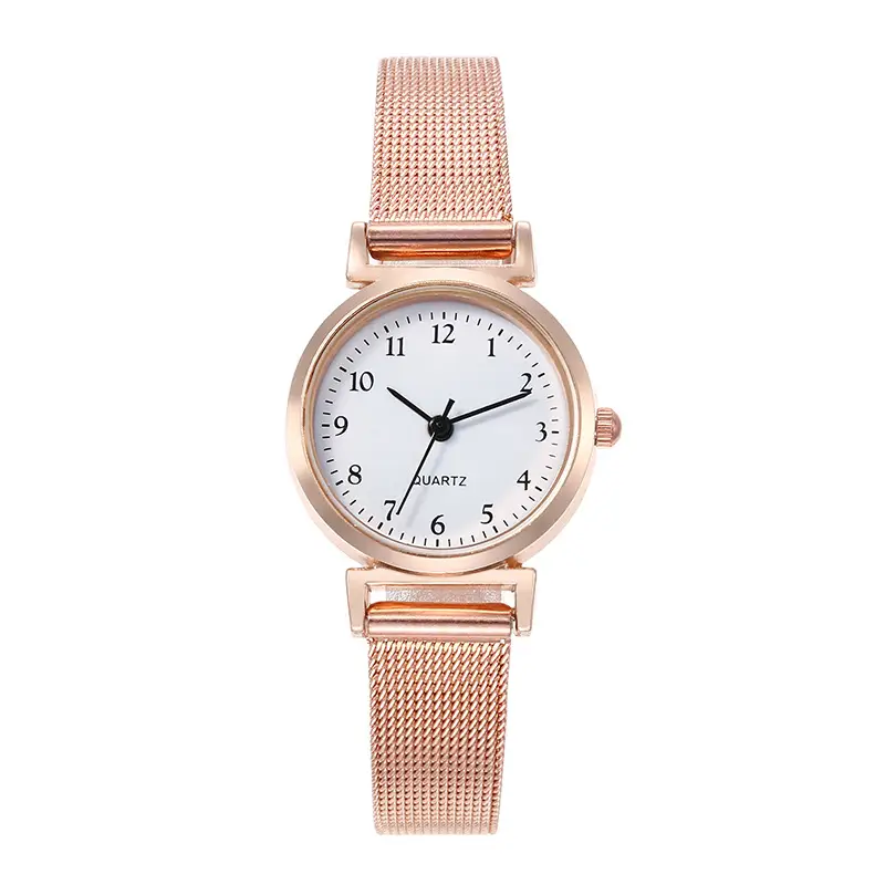 Rose Gold Mesh Watch for Women Casual Quartz — feature 1