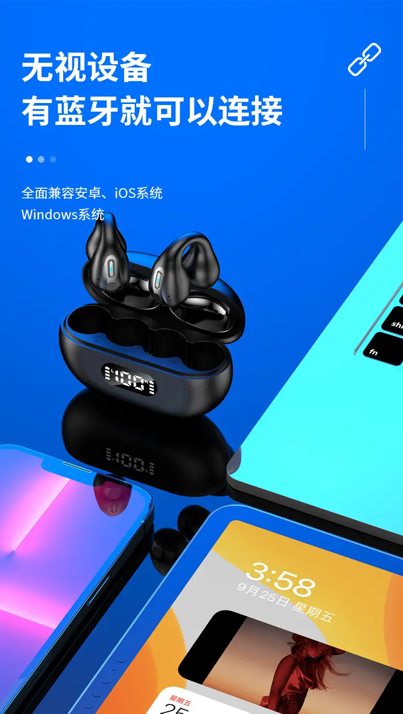 Bluetooth Earbuds with Noise Reduction & Bone Conduction — feature 15