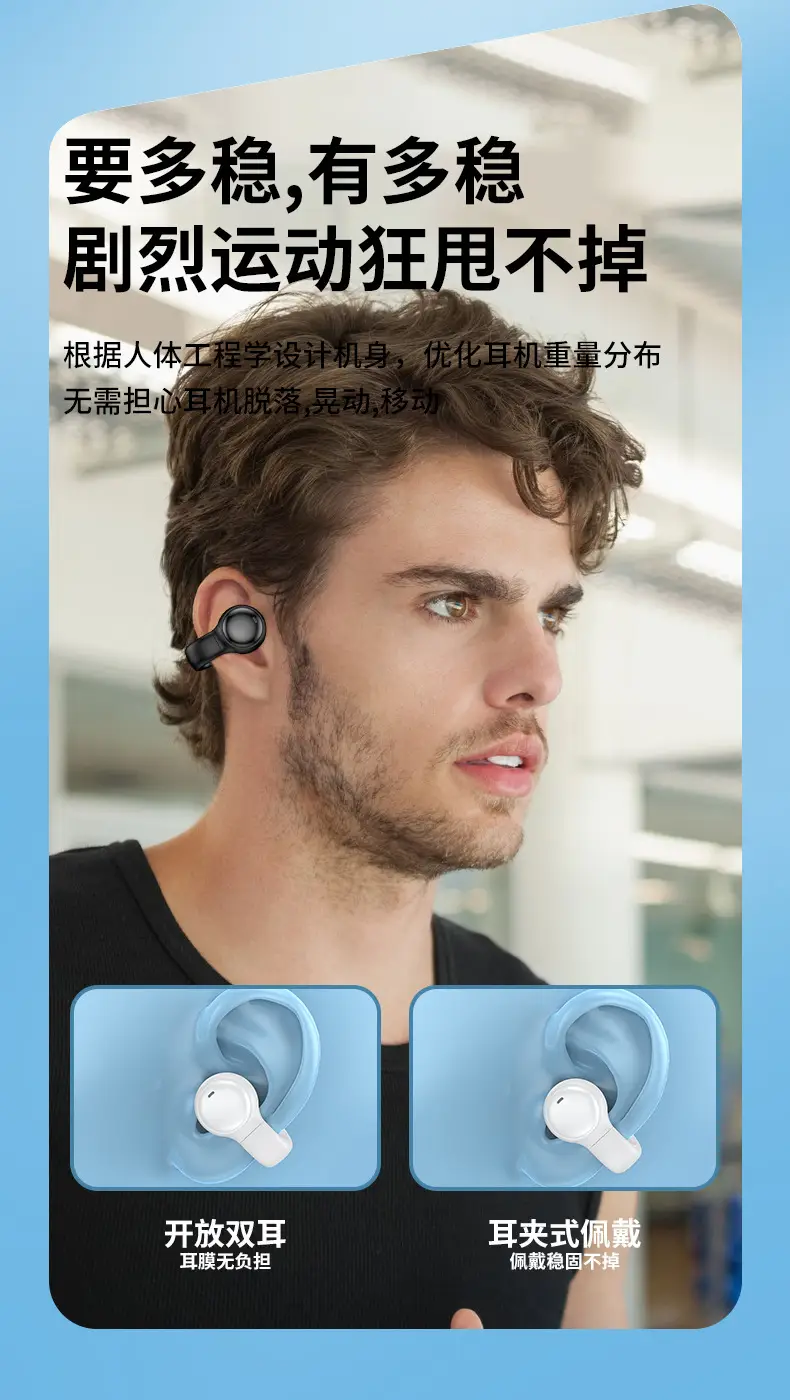 Bluetooth Earbuds with Noise Reduction & Bone Conduction — feature 25