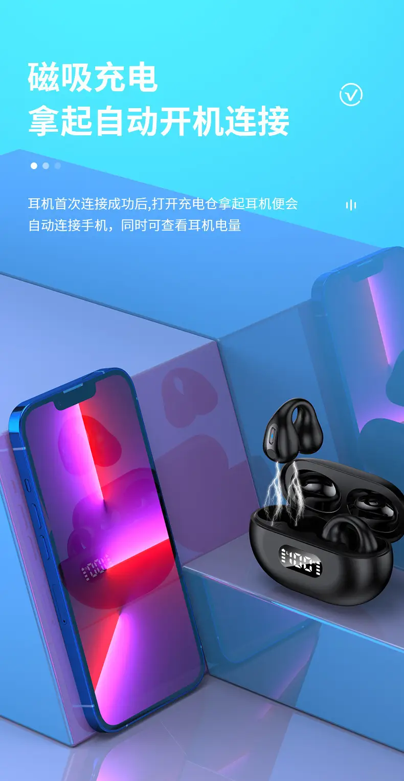 Bluetooth Earbuds with Noise Reduction & Bone Conduction — feature 5