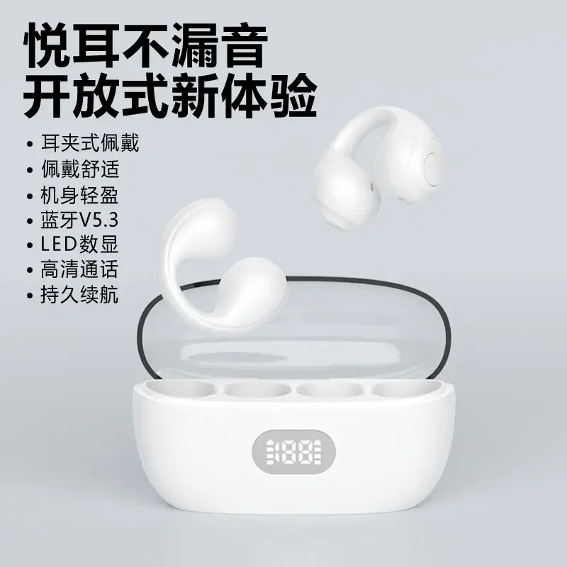 Bluetooth Earbuds with Noise Reduction & Bone Conduction