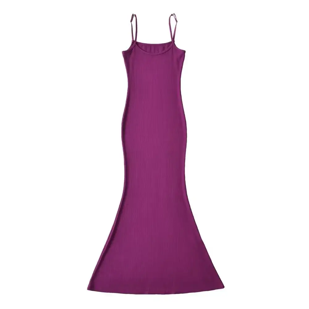Tight Waist Slimming Fishtail Dress Nude