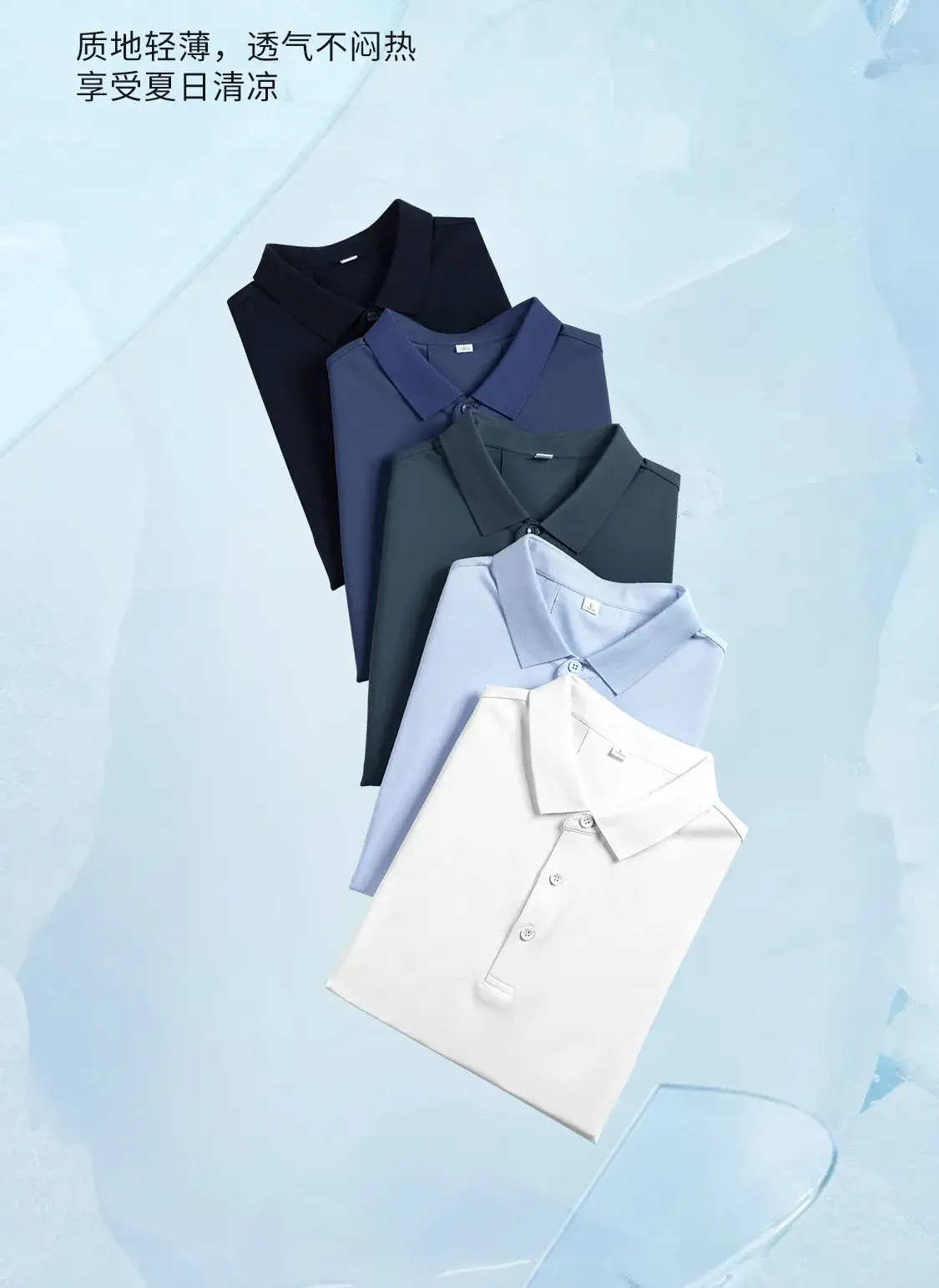 Men's 40s Cotton Polo Shirt Solid Color Lapel Short Sleeve T-Shirt — feature 5