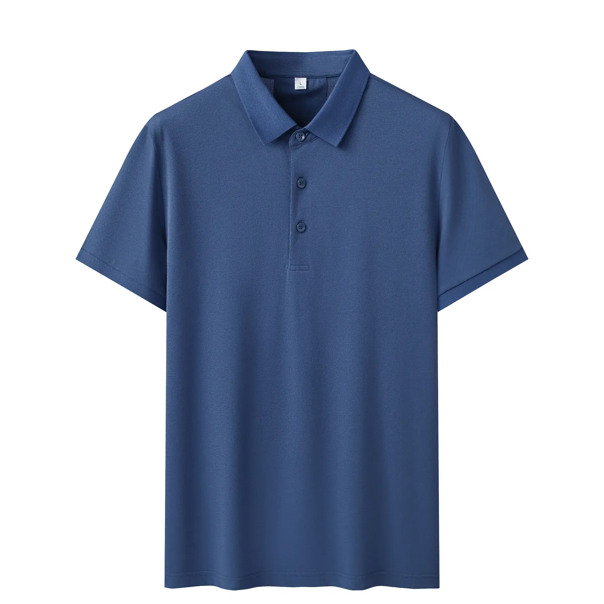 Men's 40s Cotton Polo Shirt Solid Color Lapel Short Sleeve T-Shirt - Image 10