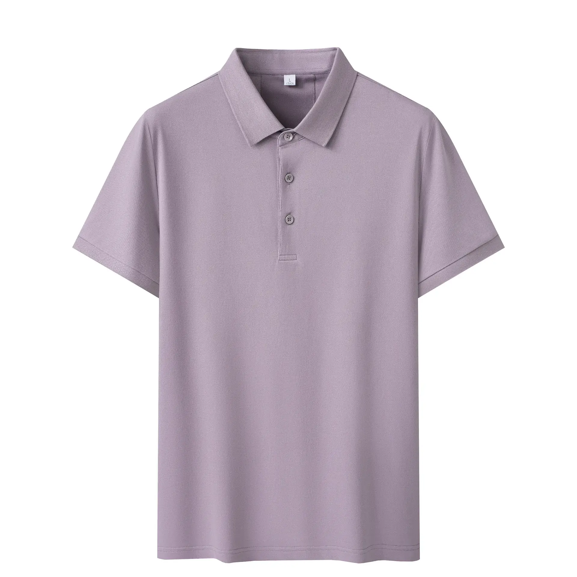 Men's 40s Cotton Polo Shirt Solid Color Lapel Short Sleeve T-Shirt - Image 6