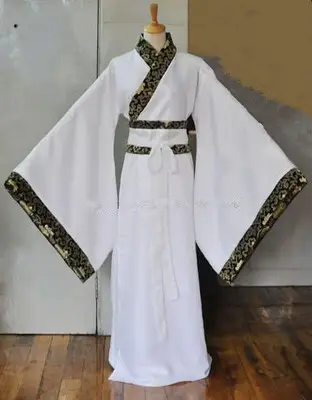Ancient Hanfu Men's Costume Scholar with Belt and Cap — feature 10