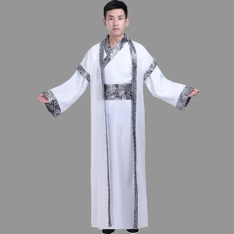 Ancient Hanfu Men's Costume Scholar with Belt and Cap — feature 20