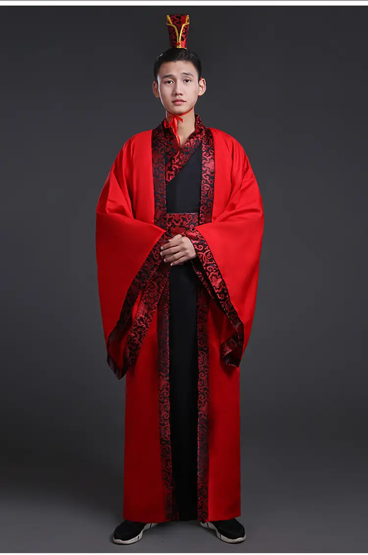 Ancient Hanfu Men's Costume Scholar with Belt and Cap — feature 21