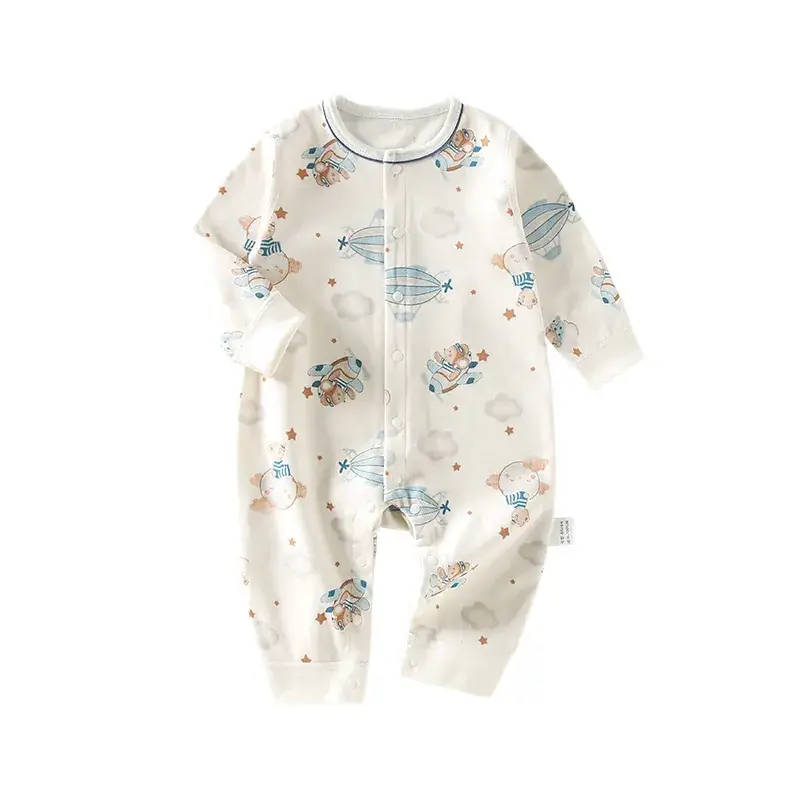 Baby's Pure Cotton Full Moon Pajamas for Girls & Boys