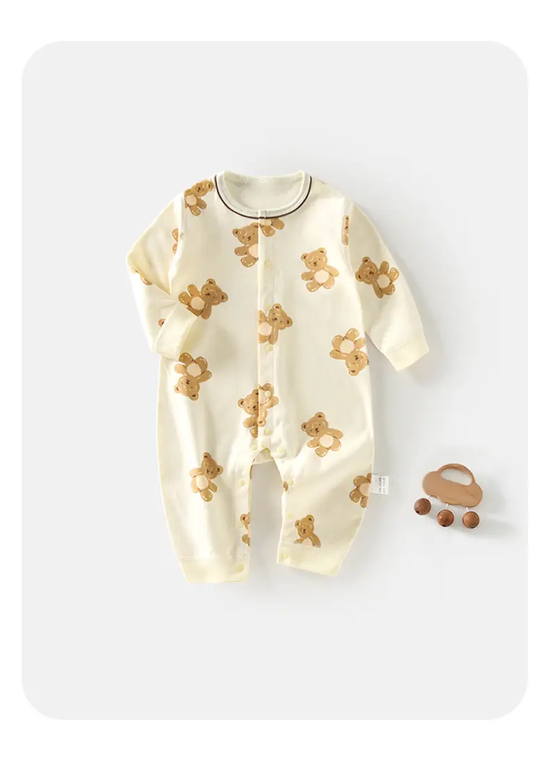 Baby's Pure Cotton Full Moon Pajamas for Girls & Boys — feature 13