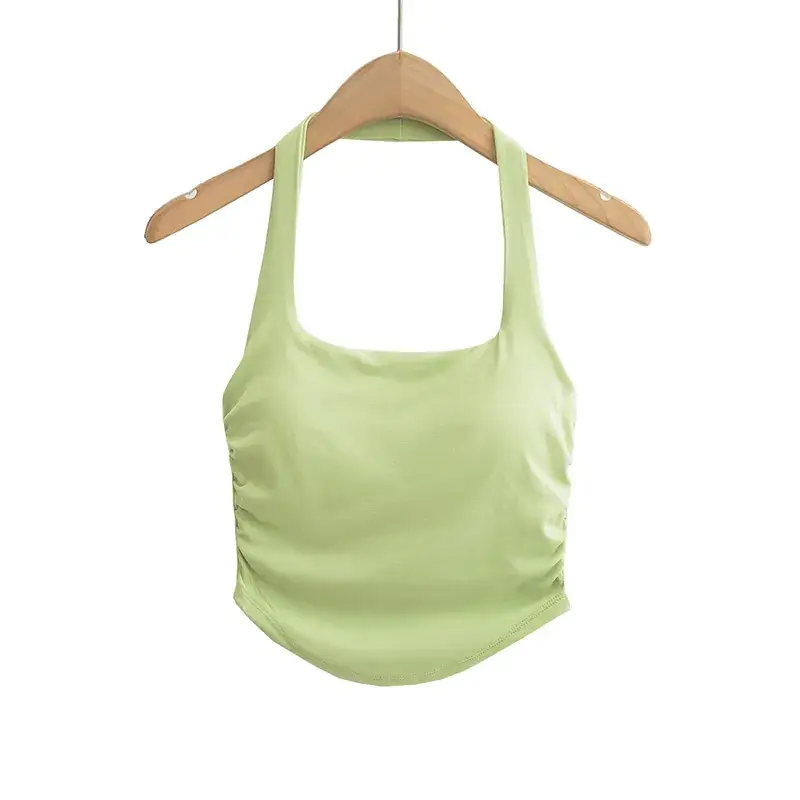 Women Camisole Vest Black Hanging Neck 2023 - Image 3