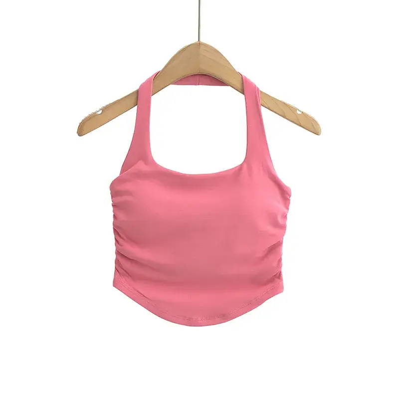 Women Camisole Vest Black Hanging Neck 2023 - Image 8