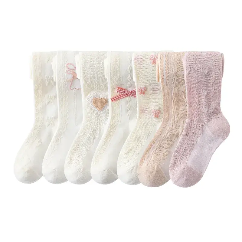 2025 Girls Bow Cotton Pantyhose Socks Class A - Image 12