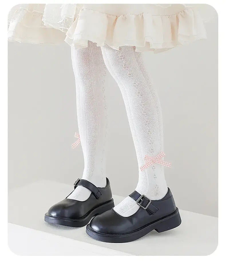 2025 Girls Bow Cotton Pantyhose Socks Class A — feature 13