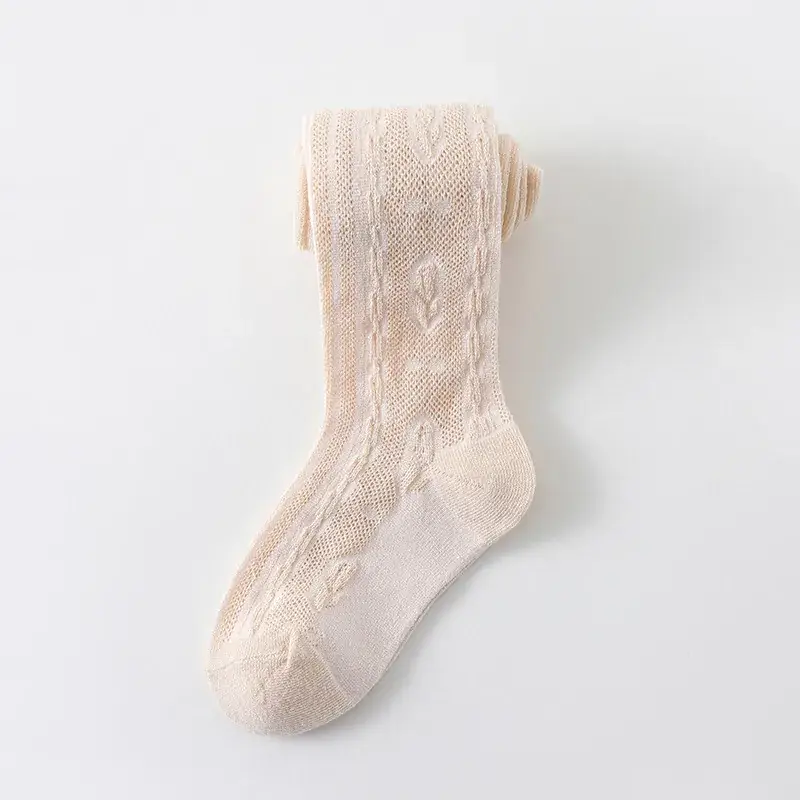 2025 Girls Bow Cotton Pantyhose Socks Class A - Image 3