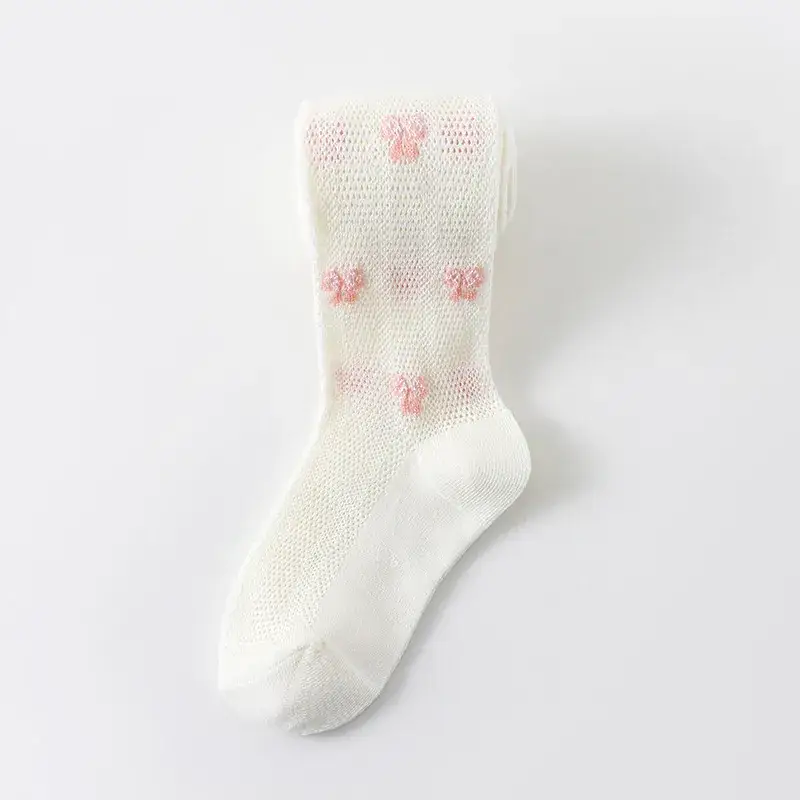 2025 Girls Bow Cotton Pantyhose Socks Class A - Image 7
